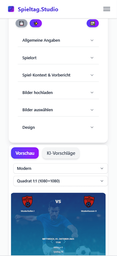 Spieltag.Studio Vorschau